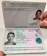 Fake British passport for sale online